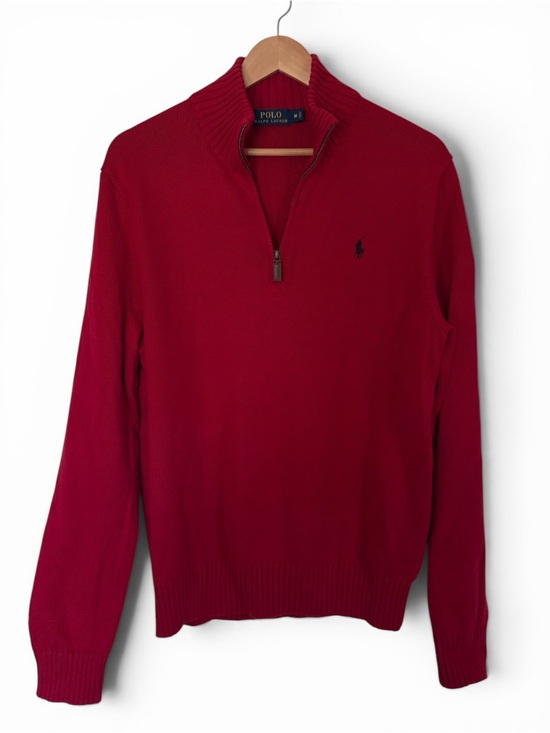 Polo Ralph Lauren Other - Mens Polo ralph Lauren 1/4 half zip M red sweater